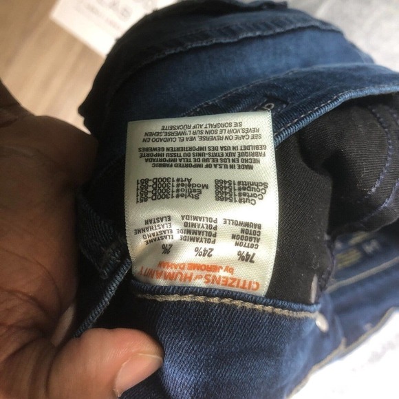 Citizens Of Humanity Avedon Low Rise Skinny Leg Jeans Women's Size 28 Dark Wash - Picture 10 of 13